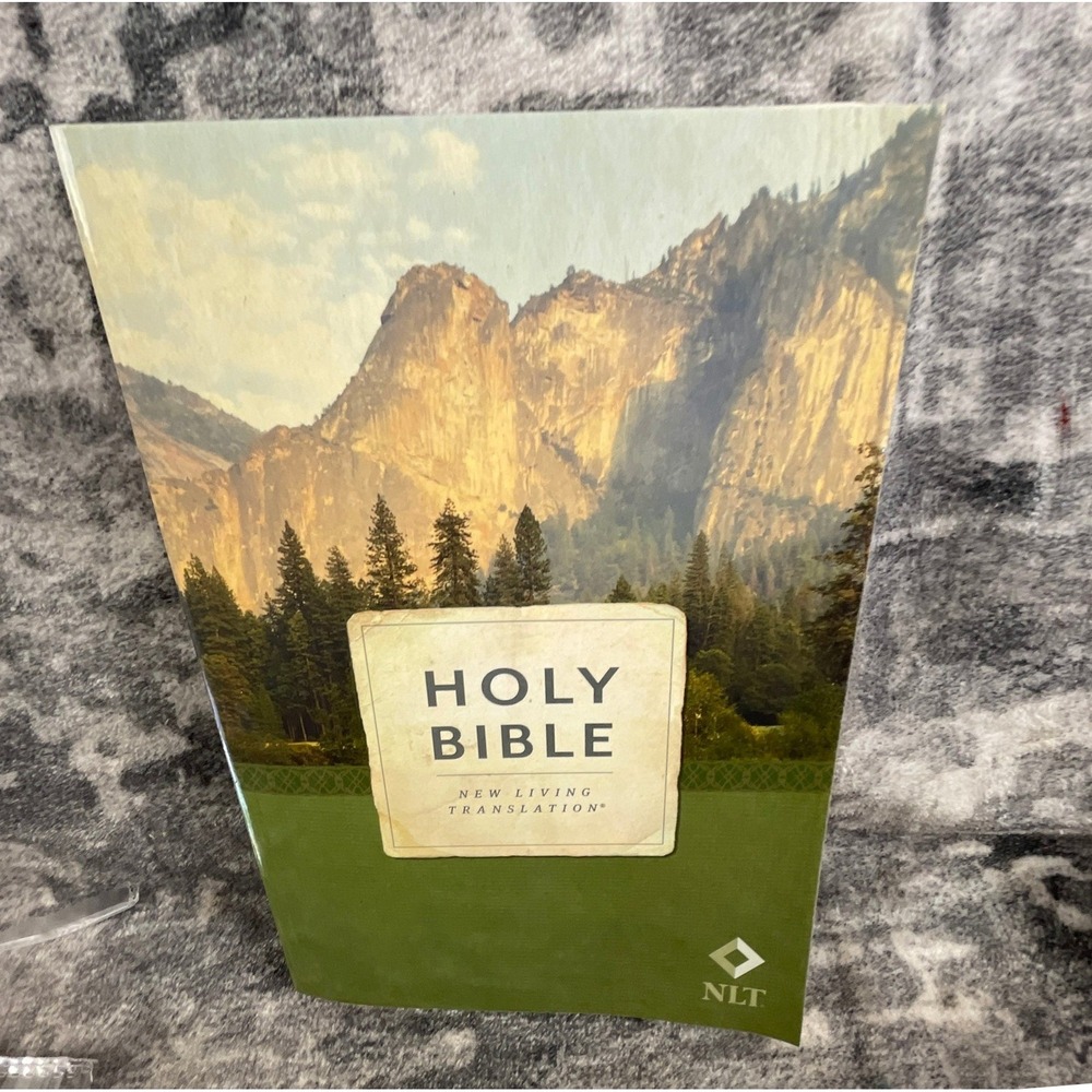 Holy Bible New Living Translation NLT Paperback Nature Landscape Cover Christian